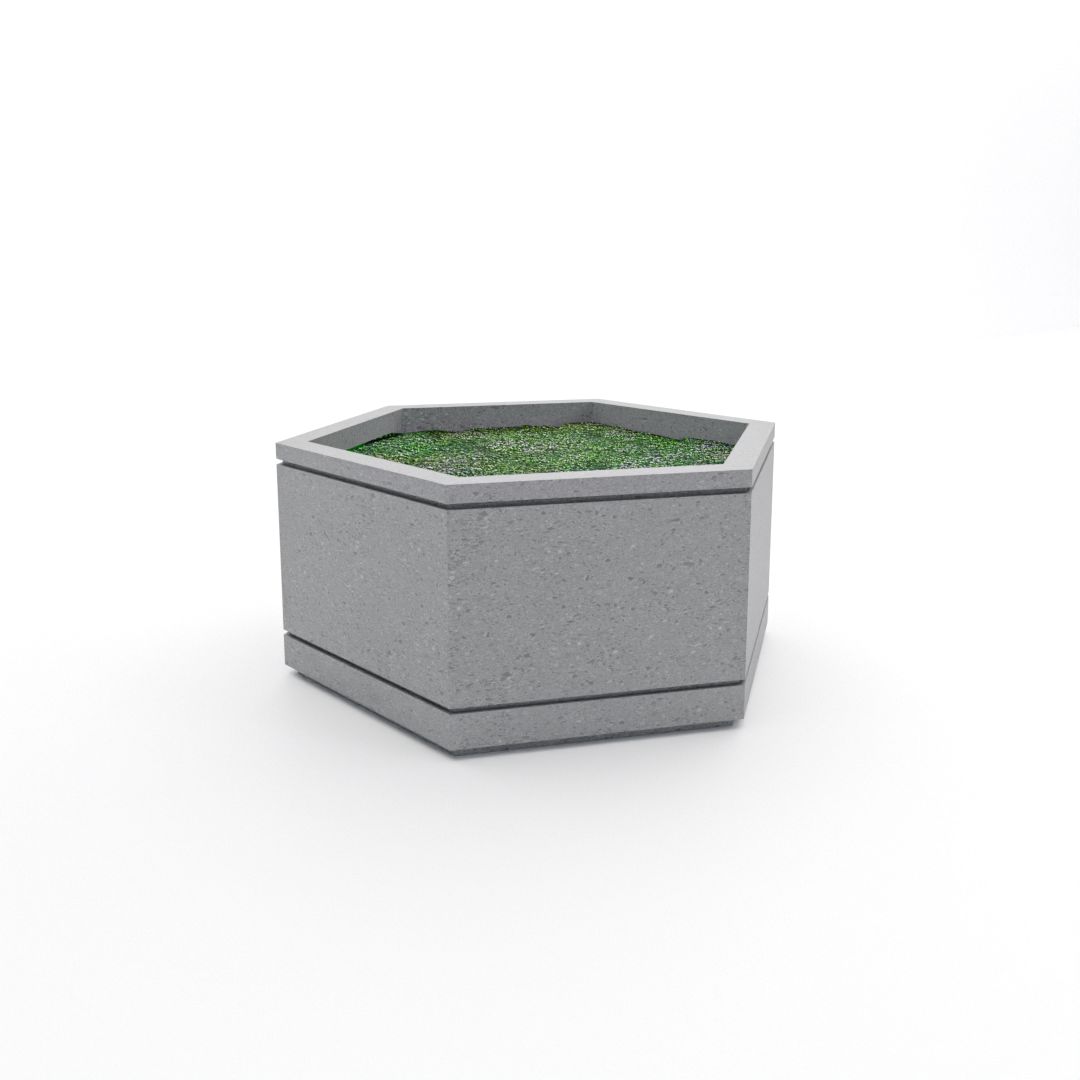 Jardinera hexagonal matera